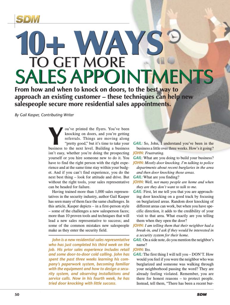 SDMMagazine-10WaysGetSalesApts